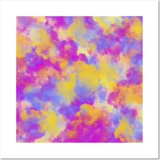 Candy Colored Clouds Abstract More Contrast Posters and Art